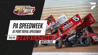 LIVE: 410 Sprint Car Qualifying | 2021 PA Speedweek at Port Royal Speedway