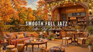 Cozy Autumn Porch Ambience & Relaxing Jazz Instrumental Music  Smooth Jazz Music for Work, Unwind