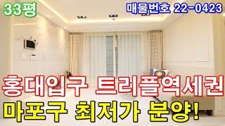 마포구신축빌라 33평 홍대입구역세권+큰방3개+대형 욕실2개+발코니2개+최고급 친환경 인테리어+아파트 구조+마포 최저가 분양