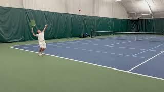 I am definitely improving in tennis  please like and subscribe for more