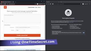 Sending passwords over email with One-Time Secret