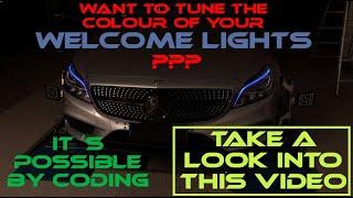 DIY - Welcome light tuning - Mercedes coding manual