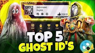 GHOST ID with 100,000+ Badges -  Free fire Ghost ids ️- Genius Peter gaming