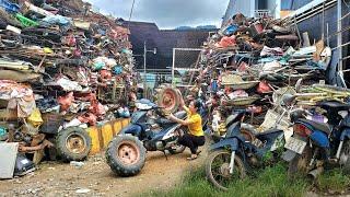 The challenge of finding and buying used motorbikes from giant scrap yards - Revive used scrap bikes