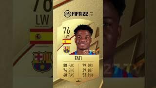 Ansu Fati FIFA evolution 