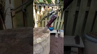 LT Wright Gen 3 Slash & Throw! #usa #knife #asmr #sharp #chopping #shorts #edc