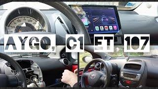 installation d'un carplay / tablette Android pour  Toyota Aygo, Peugeot 107 et Citroën C1 #aygo