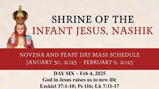 English Mass & Novena || Day_6 || 04 February 2025 || Infant Jesus Shrine Nashik || 6 am ||