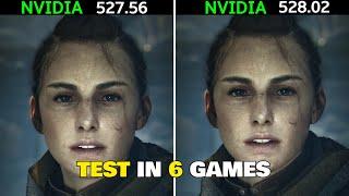 Nvida Drivers 527.56 vs 528.02 | GTX 750Ti - Test in 6 Games