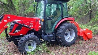 Testing this Massive Flail Mower on the TYM T574