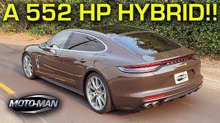 The 552 HP 2021 Porsche Panamera 4S E-Hybrid is a serious alternative to a Twin Turbo V8!