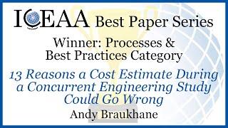 ICEAA Best Paper Series: Processes & Best Practices Category Winner Presentation