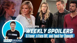 Weekly General Hospital Spoilers for Feb 10 - 14, 2025: A Favor, a Face Off, and Food For Thought