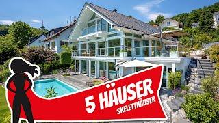 TOP 5: LUXUSHÄUSER mit unglaublichen Glasflächen – LUXUSVILLEN als FACHWERKHAUS | Hausbau Helden