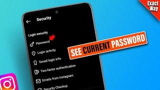 how to see current instagram password samsung