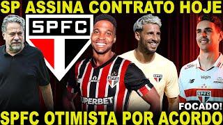 ASSINA HOJE!!! SPFC PREPARA ACORDO! WENDELL É NOSSO! CALLERI NO RIVER! OSCAR TREINA FORTE E+ INFO