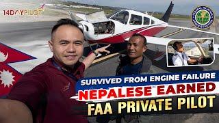 Engine failure & How he get FAA Private Pilot in 3.5 weeks at accelerated flight school