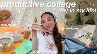 productive college day in my life! ️ going to a coffee shop, studying, etc