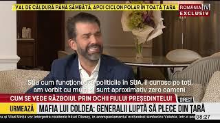 Donald Trump Jr., la Romania Tv despre războiul din Ucraina