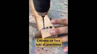 Dispositivo fora tubi buchi di precisione #diy #faidate #tuttofare #domestico #tools #tips