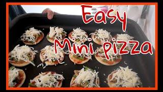 Homemade mini pizza || pizza bitez ||