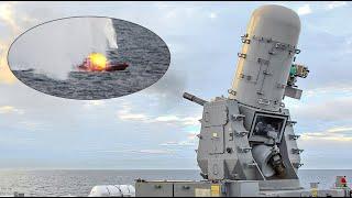 U.S. Navy • Deadly Sea-Wiz Phalanx CIWS in Action – The Ultimate Defense Against Incoming Threats