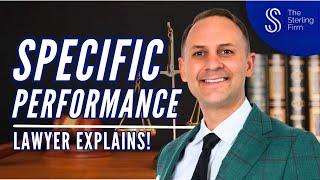 ‍️ Understanding SPECIFIC Performance | Contract Remedy #lawyer