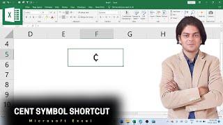 How to insert cent symbol in Microsoft excel using shortcut? #excel