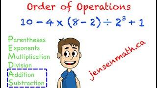 Learn the Order of Operations (PEMDAS) in just 3 minutes! | jensenmath.ca