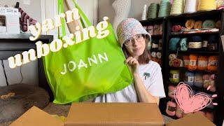 Let's open some Yarn! Packages from Joann and Sirdar :)