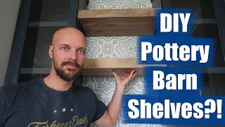 Customizing DIY Pottery Barn Floating Shelves