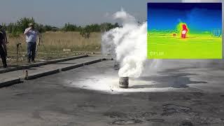 Lithium Ionen Batterie: Löschversuch mit Metallbrandpulver