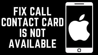 FIX Choose Another Phone Number or Email Address to Call Contact Card is Not Available For Facetime