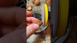 He Makes THOUSANDS From PEACH PITS!  #diy #craft #artist