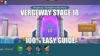 Lords mobile Vergeway Stage 18|Vergeway Strength In Numbers Stage 18 Easiest Guide