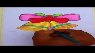 jingle bell drawing | christmas drawing #shorts #short #christmas