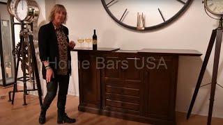 Cherry Bordeaux Wine & Bar Console at Home Bars USA