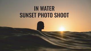 BTS on an EPIC IN WATER OCEAN PHOTOSHOOT at SUNSET!// Fujifilm X-T3 + SeaFrogs Water Housing