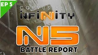 Infinity - JSA vs Ariadna Infinity N5 Battle Report Ep 5