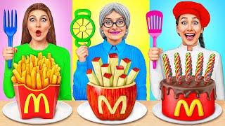 Tantangan Masakanku vs Nenek | Peretasan Makanan Yang Fantastis oleh Multi DO Challenge