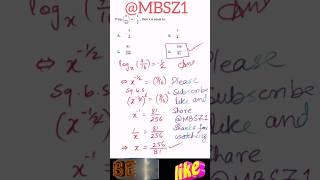 finding unknown in logarithm statement|#MBSZ1 #viral #popular #trending #hit #islam #viralvideo