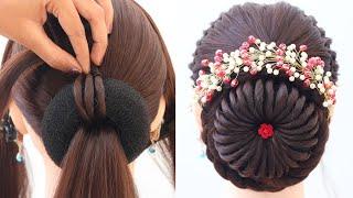 simple juda hairstyle for women | hairstyle for ladies | bun hairstyle for bridal