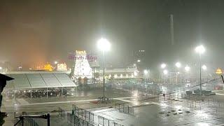 Stunning Beauty of Tirumala Temple in Heavy Rain