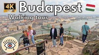 Budapest, Hungary [4K] HDR  “Walking Tour” Walk with subtitles!