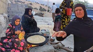 Washing and cleaning the house and kitchen by ghodrat and his family