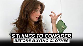 STOP Buying Clothes You Don't Need!