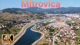 Orașul Mitrovica - Kosova - Dronă 4K UHD