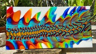 Fluid Art! Acrylic Pour Painting With Amazing Colorful Results!