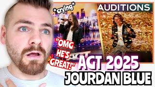 British Guy Reacts to Jourdan Blue "Breakeven" | GOLDEN BUZZER | Auditions | AGT 2025 | REACTION!
