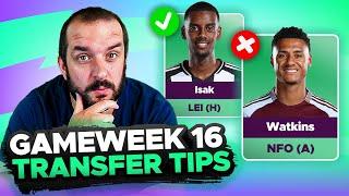 GET ISAK NOW?  | FPL TRANSFER TIPS | GAMEWEEK 16 | Fantasy Premier League Tips 2024/25